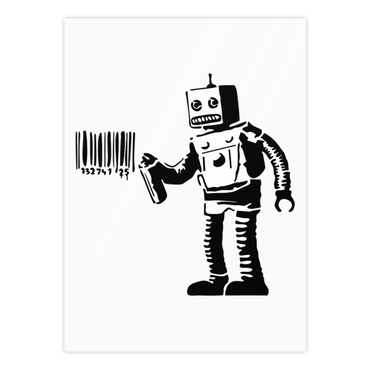 Amazon.co.jp: バンクシー Banksy ロボット クリスタルステッカー 防水